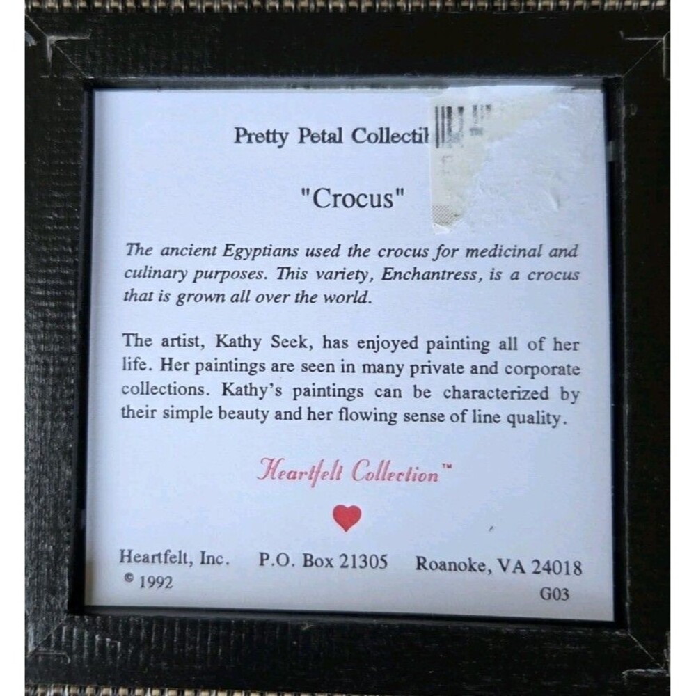 3 Miniature Pictures By Kathy Seek Blue Flowers Gold Frames 4x4 - Picture 7 of 12
